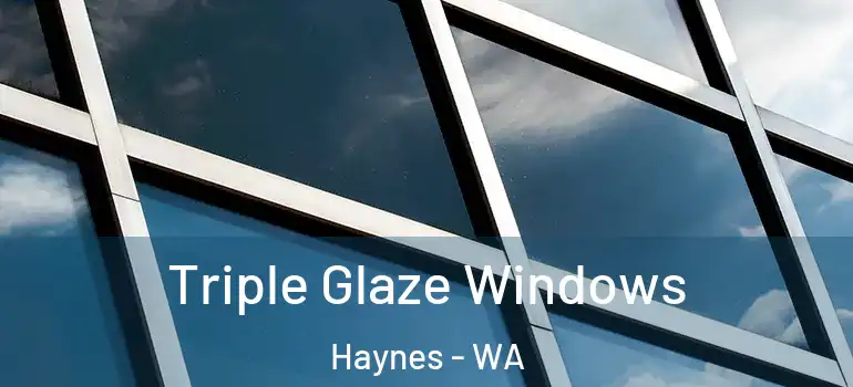 Triple Glaze Windows Haynes - WA