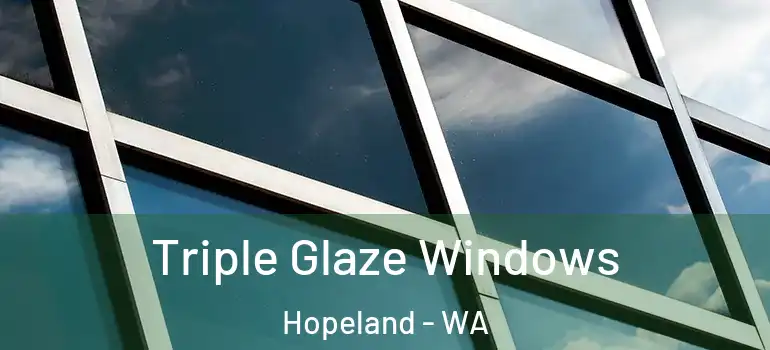 Triple Glaze Windows Hopeland - WA
