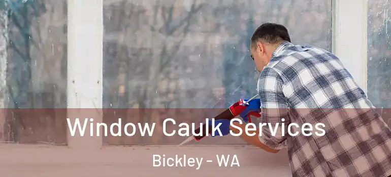 Window Caulk Services Bickley - WA