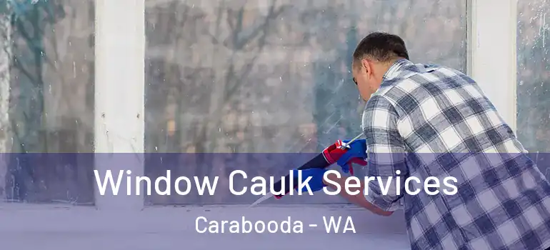Window Caulk Services Carabooda - WA
