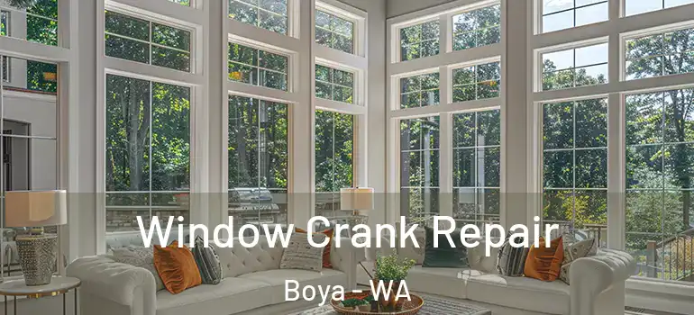  Window Crank Repair Boya - WA
