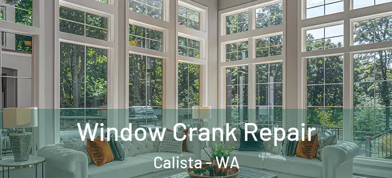  Window Crank Repair Calista - WA