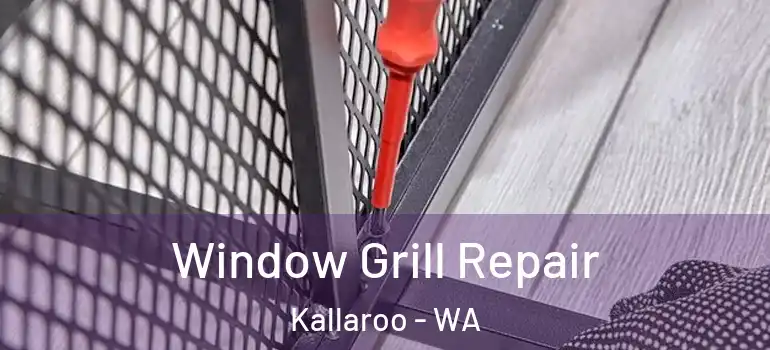  Window Grill Repair Kallaroo - WA