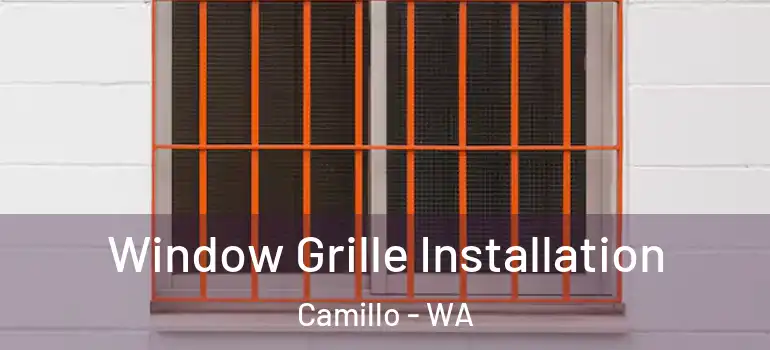  Window Grille Installation Camillo - WA