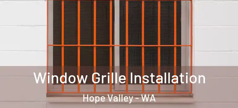  Window Grille Installation Hope Valley - WA