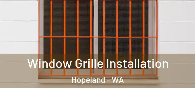  Window Grille Installation Hopeland - WA