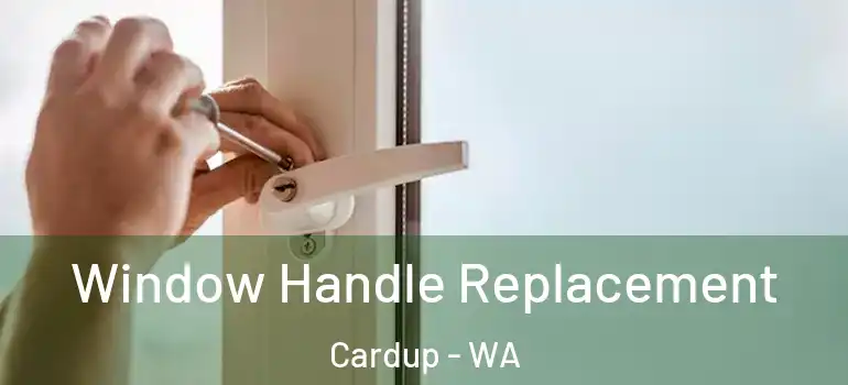 Window Handle Replacement Cardup - WA