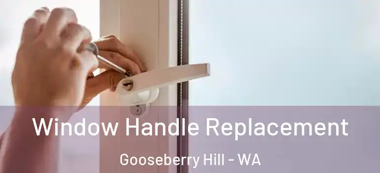 Window Handle Replacement Gooseberry Hill - WA