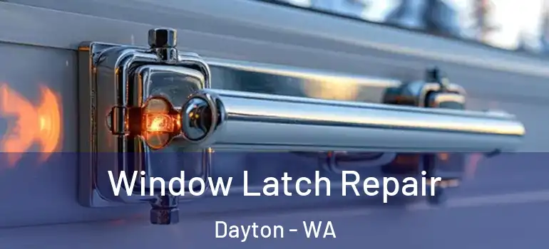 Window Latch Repair Dayton - WA