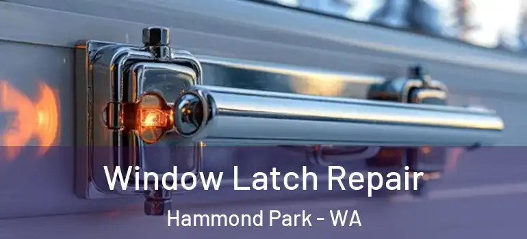 Window Latch Repair Hammond Park - WA