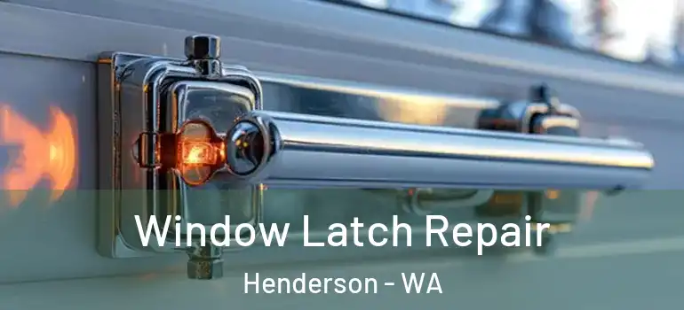 Window Latch Repair Henderson - WA