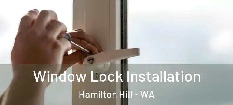 Window Lock Installation Hamilton Hill - WA