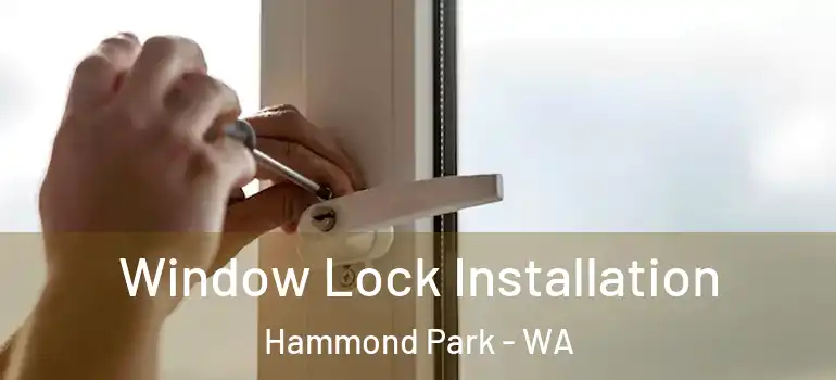Window Lock Installation Hammond Park - WA
