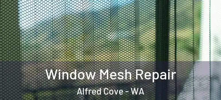 Window Mesh Repair Alfred Cove - WA