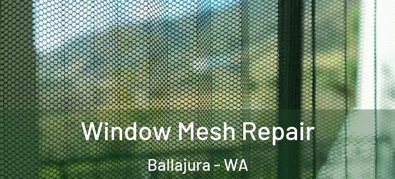 Window Mesh Repair Ballajura - WA