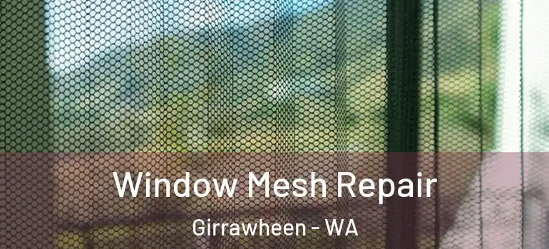  Window Mesh Repair Girrawheen - WA