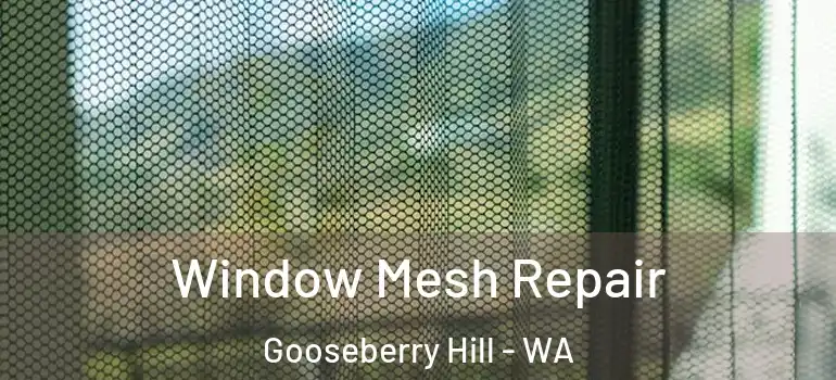 Window Mesh Repair Gooseberry Hill - WA