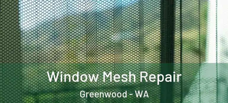  Window Mesh Repair Greenwood - WA