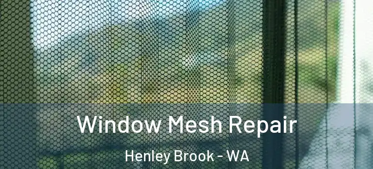 Window Mesh Repair Henley Brook - WA