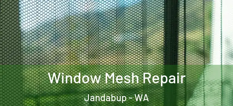 Window Mesh Repair Jandabup - WA