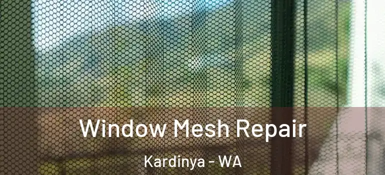 Window Mesh Repair Kardinya - WA