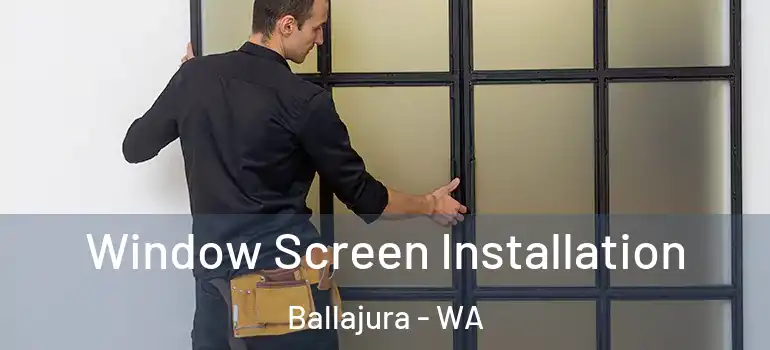 Window Screen Installation Ballajura - WA