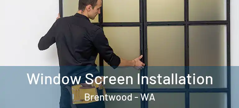 Window Screen Installation Brentwood - WA