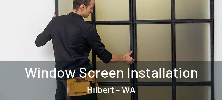 Window Screen Installation Hilbert - WA