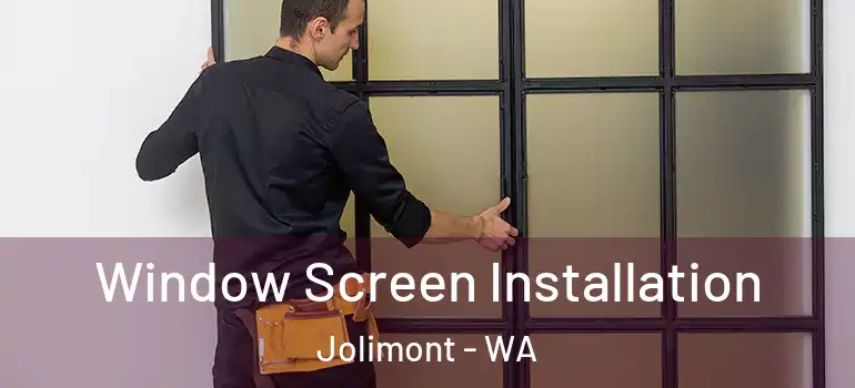 Window Screen Installation Jolimont - WA