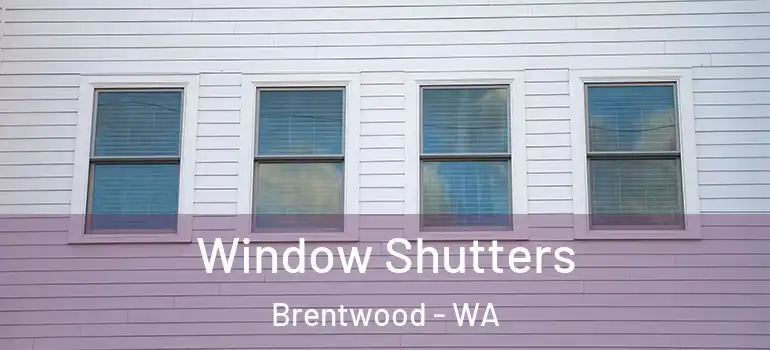 Window Shutters Brentwood - WA