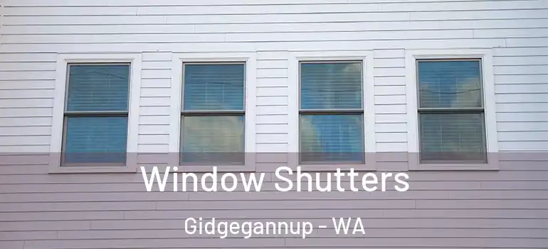 Window Shutters Gidgegannup - WA