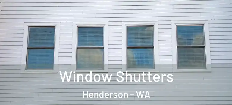  Window Shutters Henderson - WA