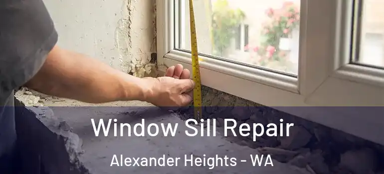  Window Sill Repair Alexander Heights - WA