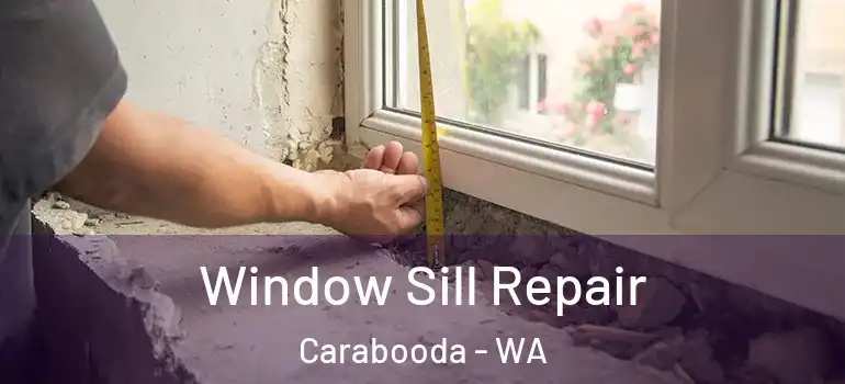 Window Sill Repair Carabooda - WA
