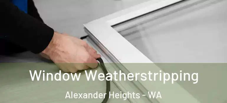 Window Weatherstripping Alexander Heights - WA