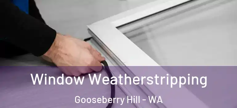 Window Weatherstripping Gooseberry Hill - WA