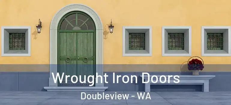 Wrought Iron Doors Doubleview - WA
